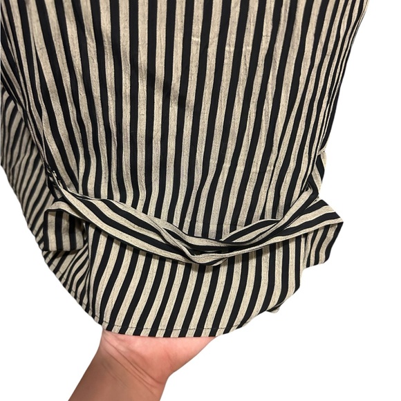 Petite sophisticate & co. Striped black and grey button down vest! - Picture 5 of 7